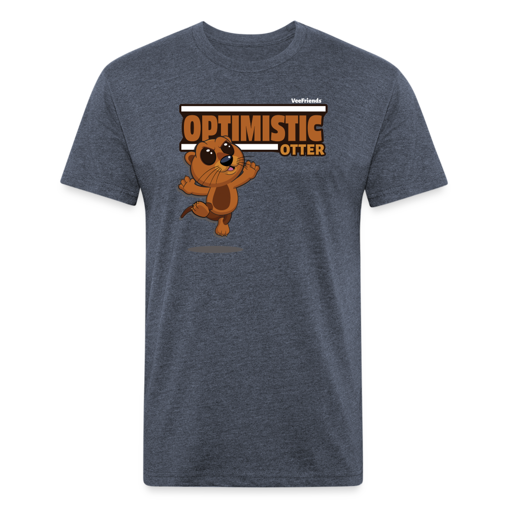 Optimistic Otter Character Comfort Adult Tee - heather navy