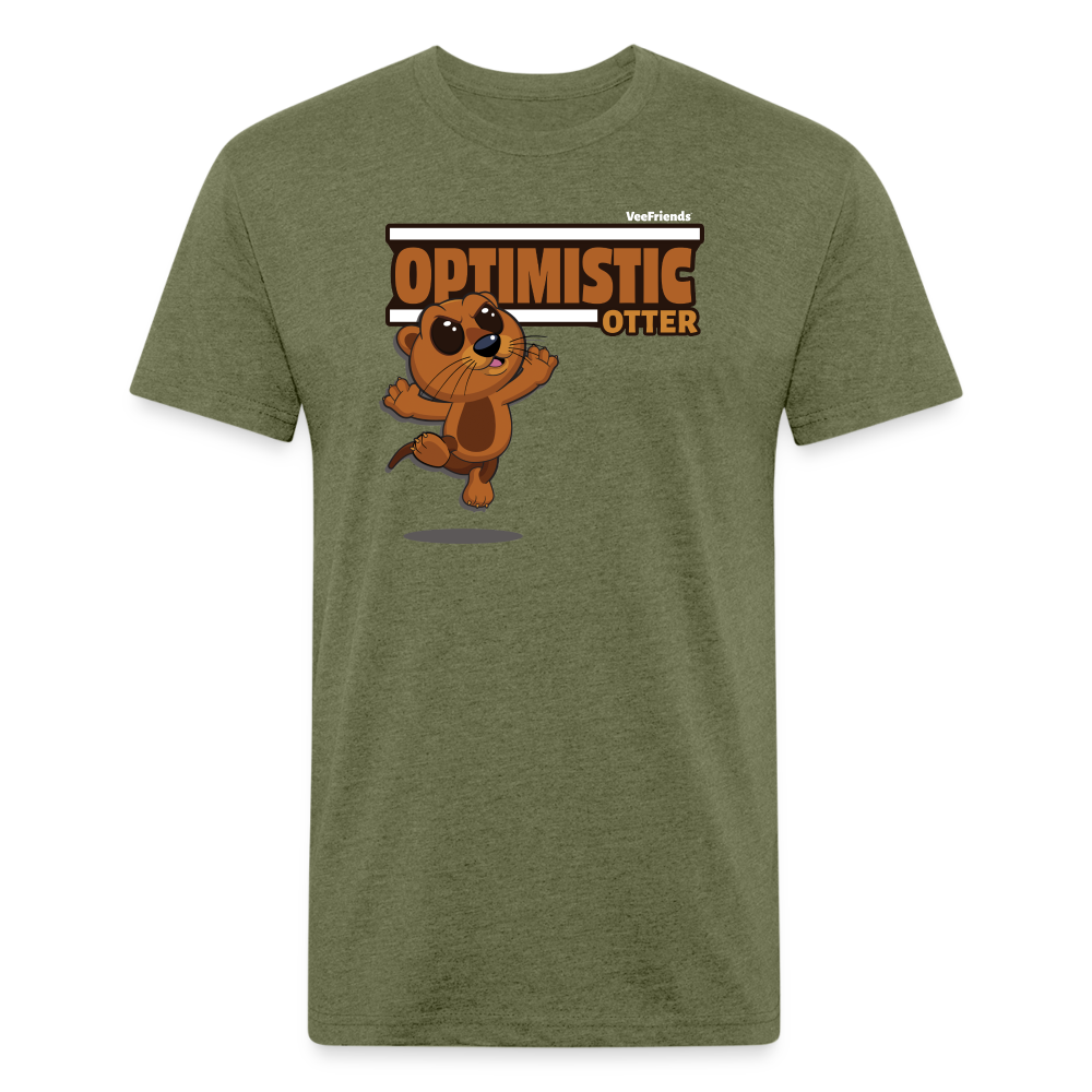 
            
                Load image into Gallery viewer, Optimistic Otter Character Comfort Adult Tee - heather military green
            
        