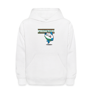 Proactive Piranha Character Comfort Kids Hoodie - white