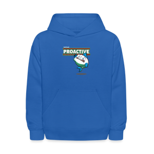 Proactive Piranha Character Comfort Kids Hoodie - royal blue