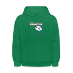 Proactive Piranha Character Comfort Kids Hoodie - kelly green