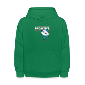 Proactive Piranha Character Comfort Kids Hoodie - kelly green