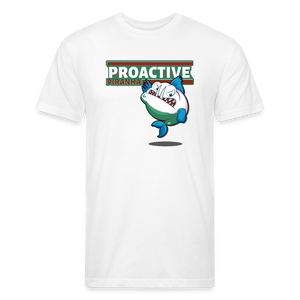 Proactive Piranha Character Comfort Adult Tee - white