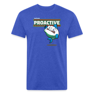 Proactive Piranha Character Comfort Adult Tee - heather royal