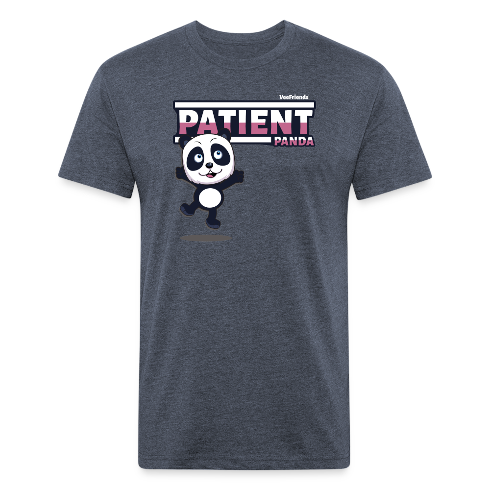 Patient Panda Character Comfort Adult Tee - heather navy