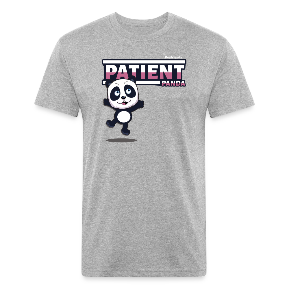 Patient Panda Character Comfort Adult Tee - heather gray