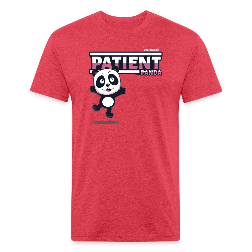 Patient Panda Character Comfort Adult Tee - heather red