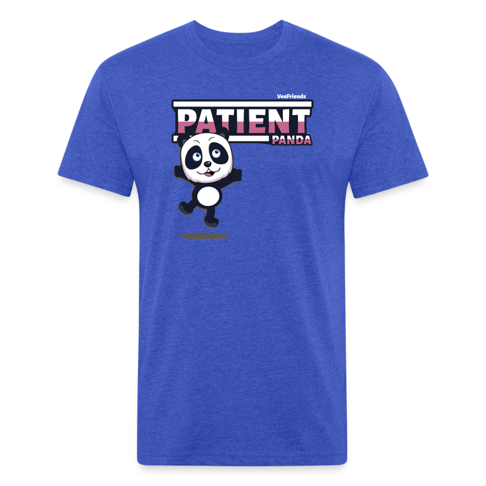 Patient Panda Character Comfort Adult Tee - heather royal