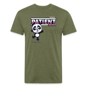 Patient Panda Character Comfort Adult Tee - heather military green
