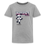 Patient Panda Character Comfort Kids Tee - heather gray