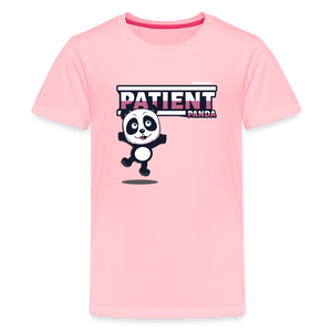 Patient Panda Character Comfort Kids Tee - pink