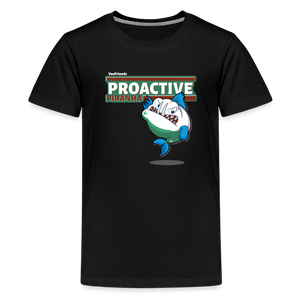Proactive Piranha Character Comfort Kids Tee - black