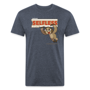 Selfless Sloth Character Comfort Adult Tee - heather navy