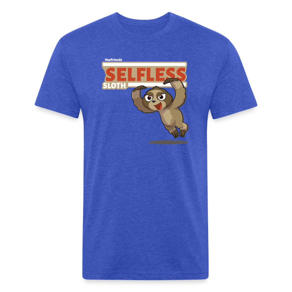 Selfless Sloth Character Comfort Adult Tee - heather royal