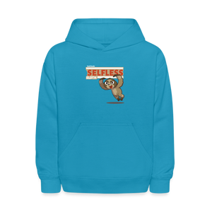 
            
                Load image into Gallery viewer, Selfless Sloth Character Comfort Kids Hoodie - turquoise
            
        