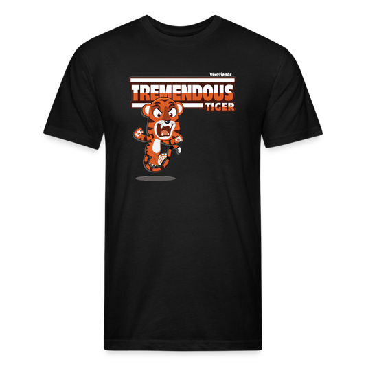 Tremendous Tiger Character Comfort Adult Tee - black