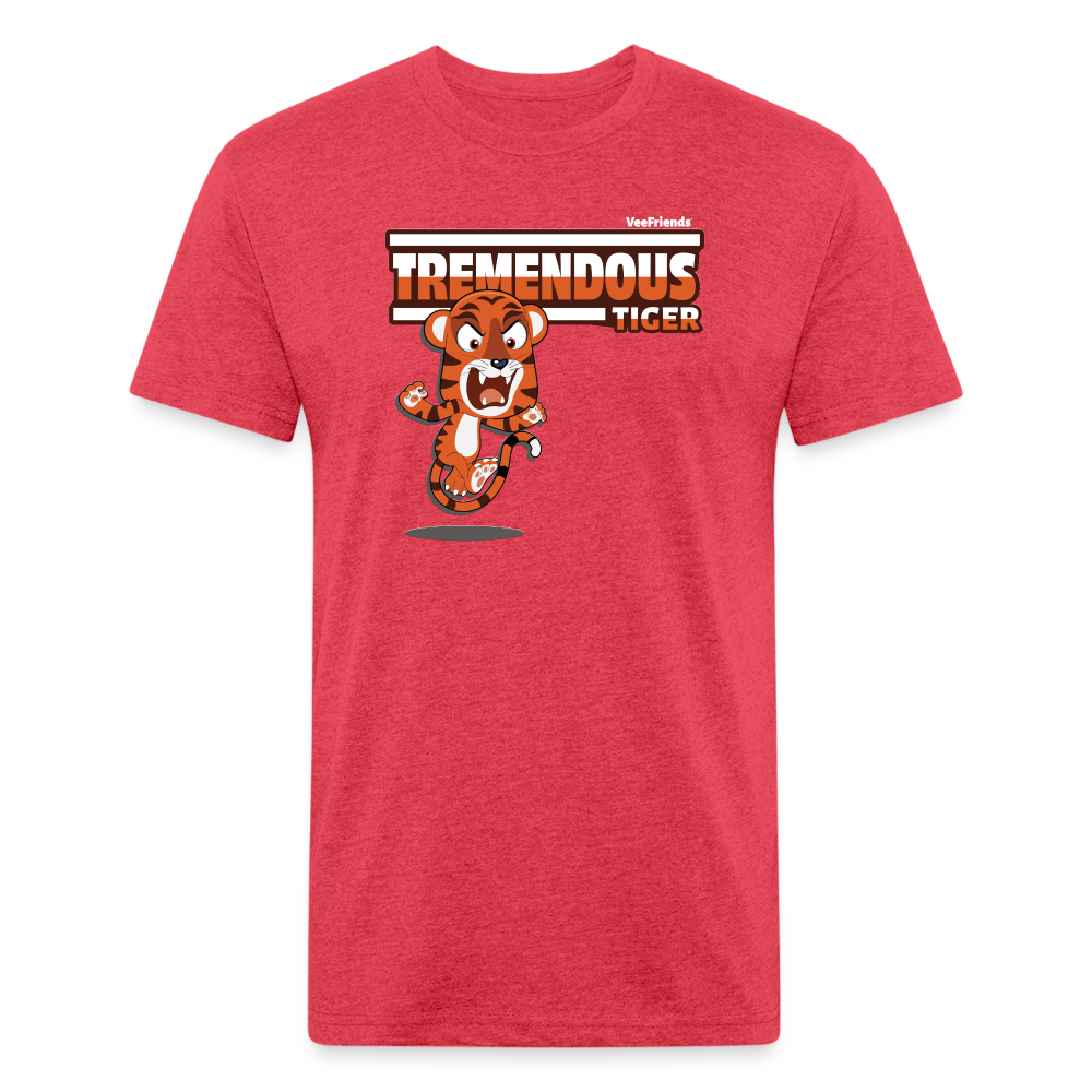 Tremendous Tiger Character Comfort Adult Tee - heather red