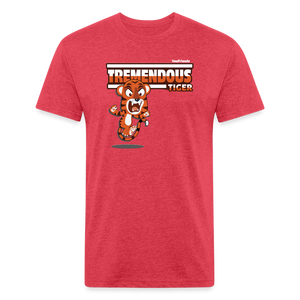Tremendous Tiger Character Comfort Adult Tee - heather red