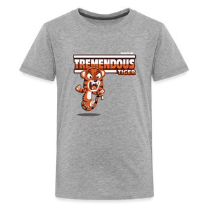 Tremendous Tiger Character Comfort Kids Tee - heather gray