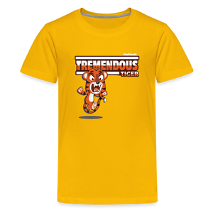 Tremendous Tiger Character Comfort Kids Tee - sun yellow