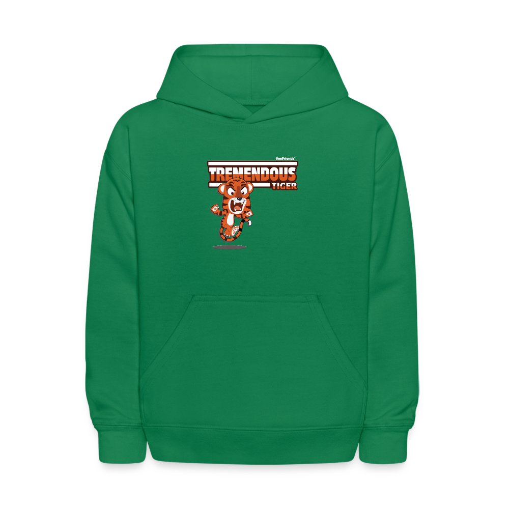 Tremendous Tiger Character Comfort Kids Hoodie - kelly green