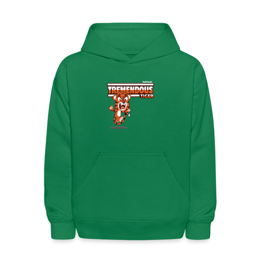 Tremendous Tiger Character Comfort Kids Hoodie - kelly green