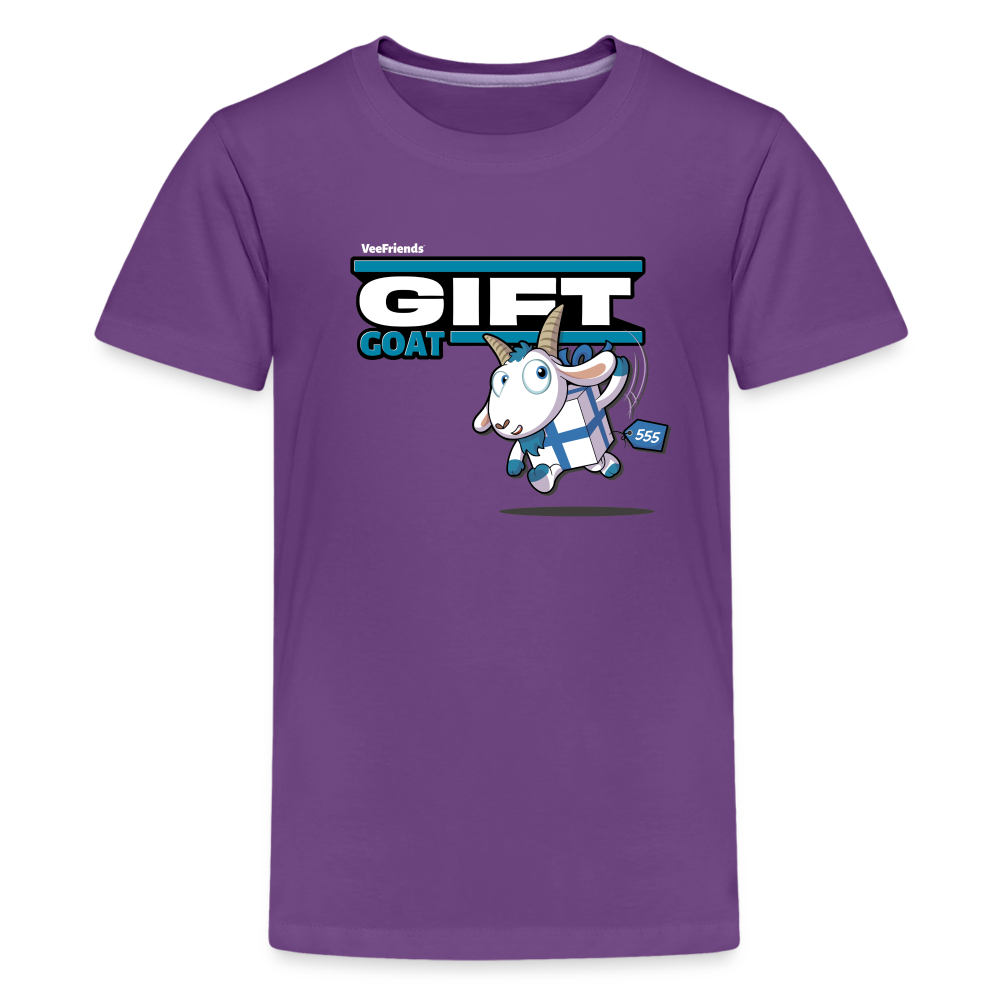 Gift Goat Character Comfort Kids Tee - purple