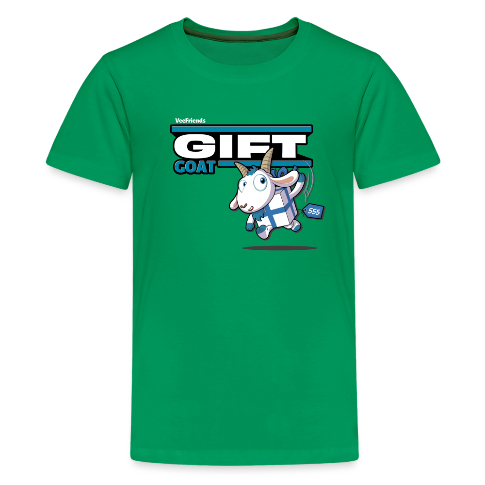 Gift Goat Character Comfort Kids Tee - kelly green