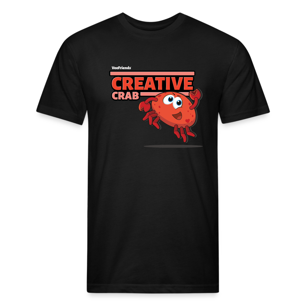 Creative Crab Character Comfort Adult Tee - black