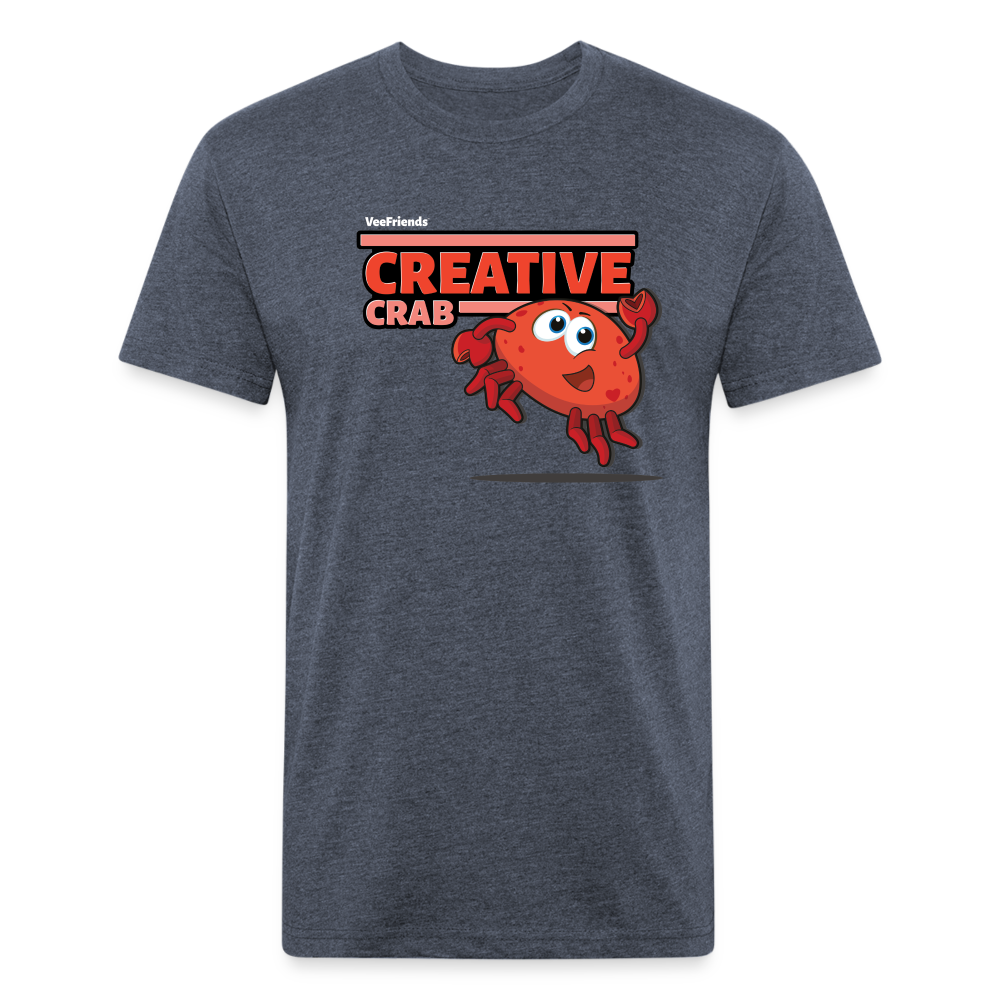 Creative Crab Character Comfort Adult Tee - heather navy