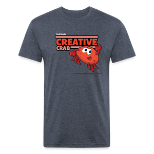 
            
                Load image into Gallery viewer, Creative Crab Character Comfort Adult Tee - heather navy
            
        