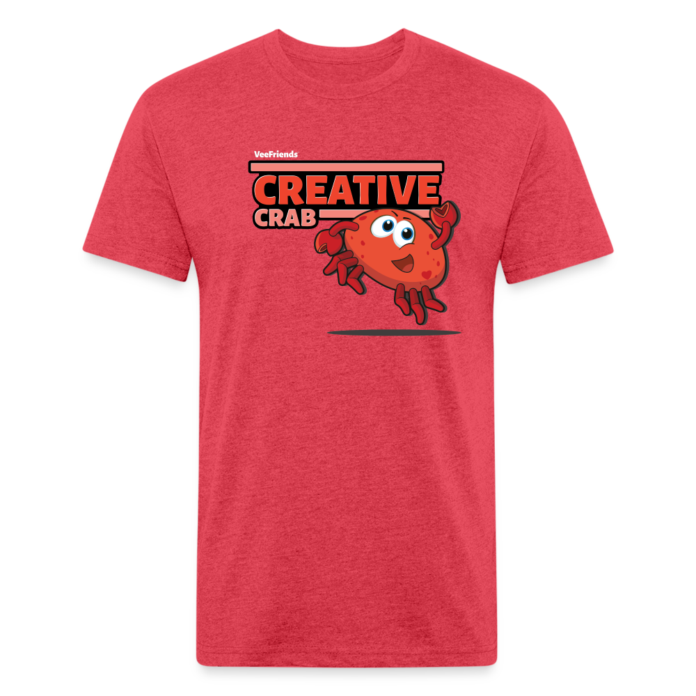 Creative Crab Character Comfort Adult Tee - heather red