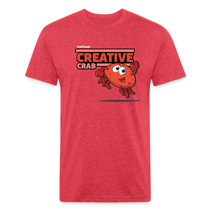 Creative Crab Character Comfort Adult Tee - heather red