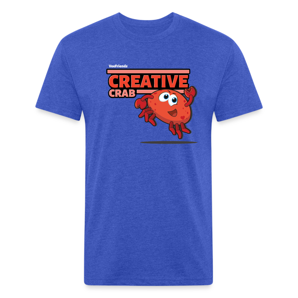 Creative Crab Character Comfort Adult Tee - heather royal