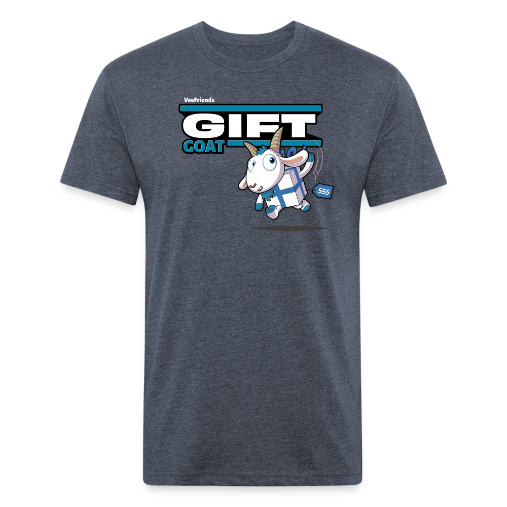 Gift Goat Character Comfort Adult Tee - heather navy