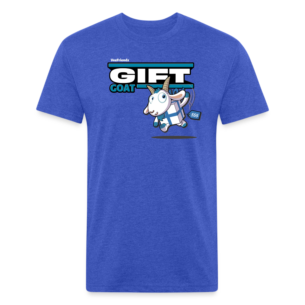 Gift Goat Character Comfort Adult Tee - heather royal