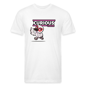 Curious Crane Character Comfort Adult Tee - white