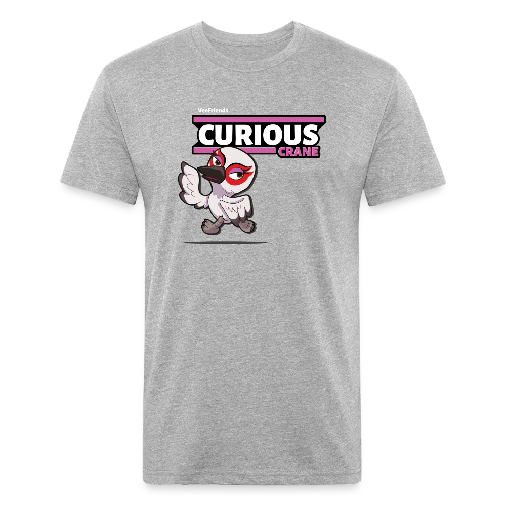 Curious Crane Character Comfort Adult Tee - heather gray