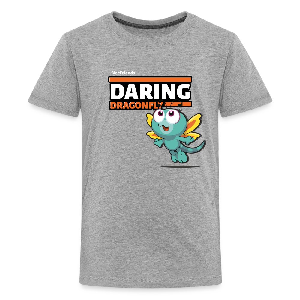 Daring Dragonfly Character Comfort Kids Tee - heather gray