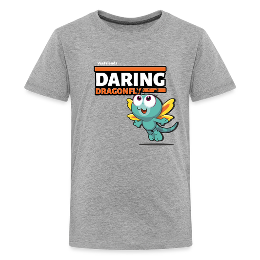 Daring Dragonfly Character Comfort Kids Tee - heather gray