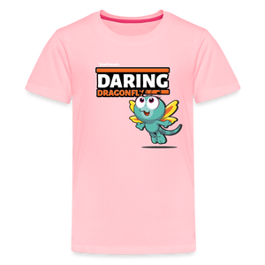 Daring Dragonfly Character Comfort Kids Tee - pink