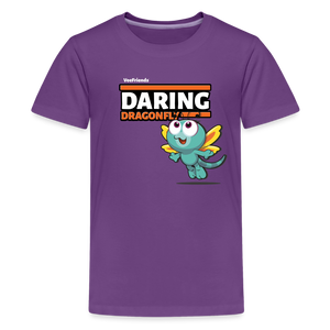 Daring Dragonfly Character Comfort Kids Tee - purple