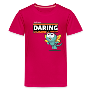 Daring Dragonfly Character Comfort Kids Tee - dark pink