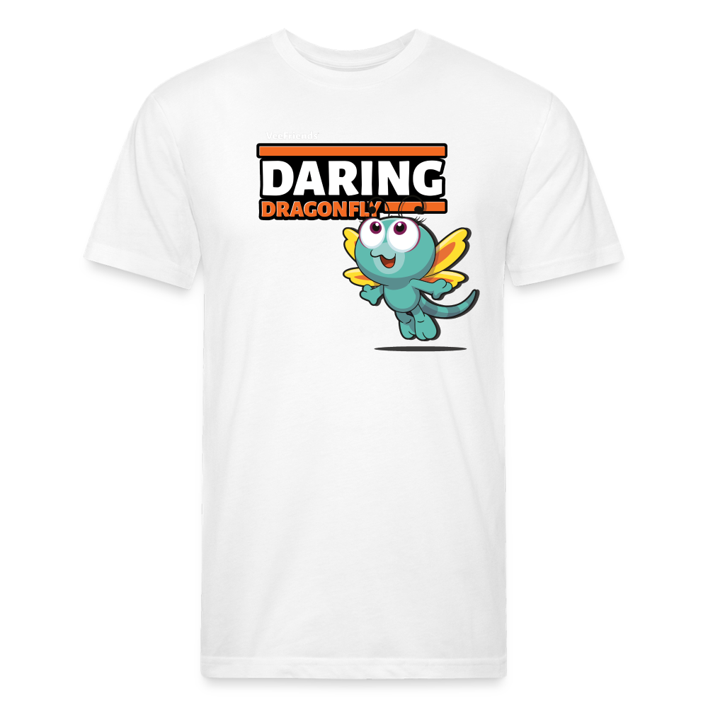 Daring Dragonfly Character Comfort Adult Tee - white
