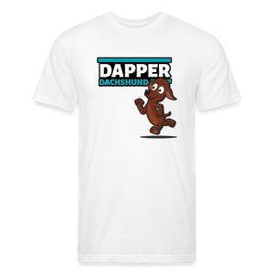 Dapper Dachshund Character Comfort Adult Tee - white