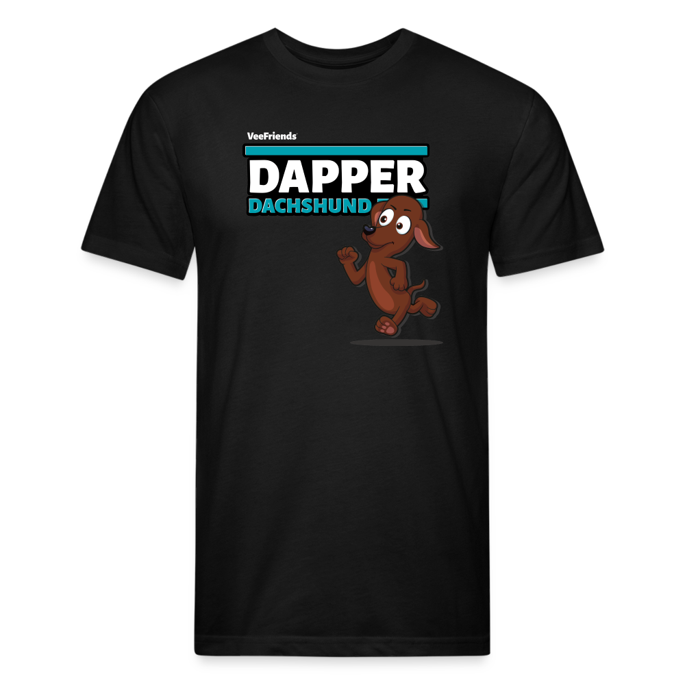 Dapper Dachshund Character Comfort Adult Tee - black