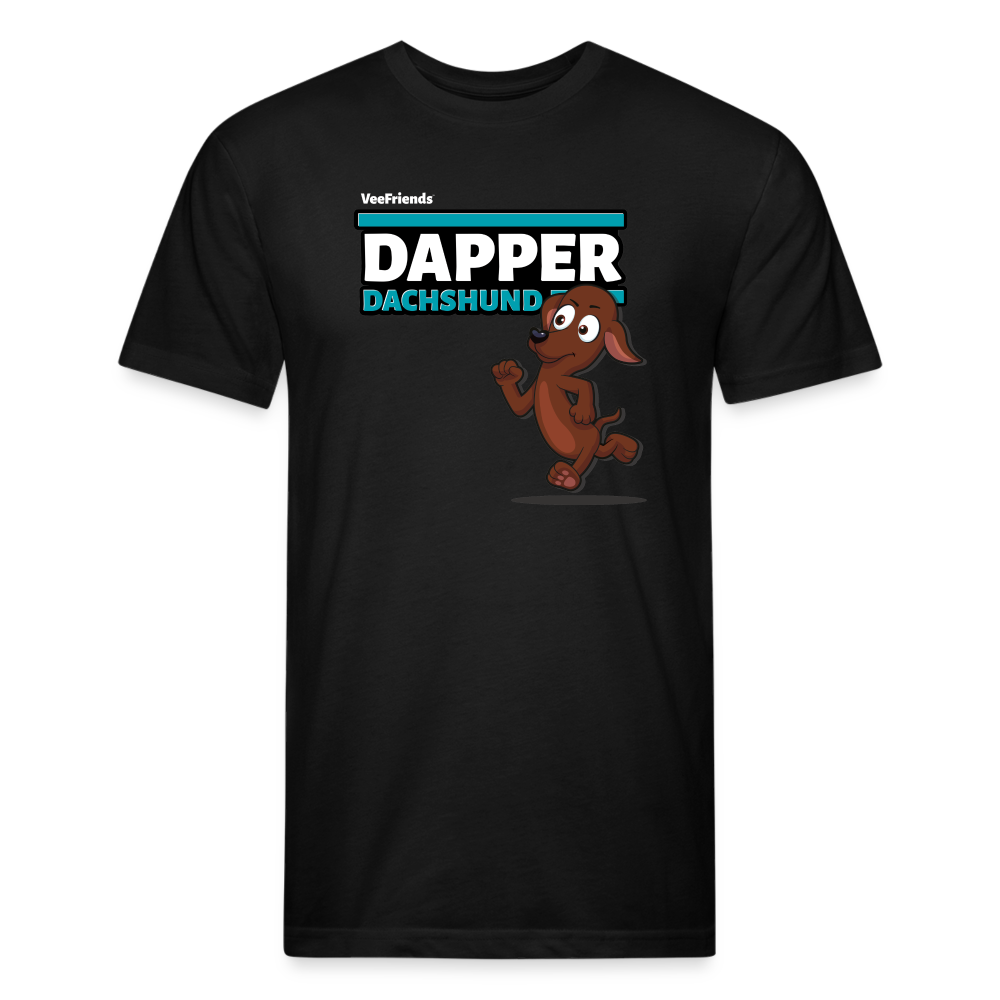 
            
                Load image into Gallery viewer, Dapper Dachshund Character Comfort Adult Tee - black
            
        