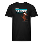 Dapper Dachshund Character Comfort Adult Tee - black