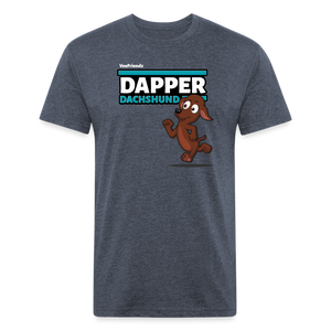 Dapper Dachshund Character Comfort Adult Tee - heather navy