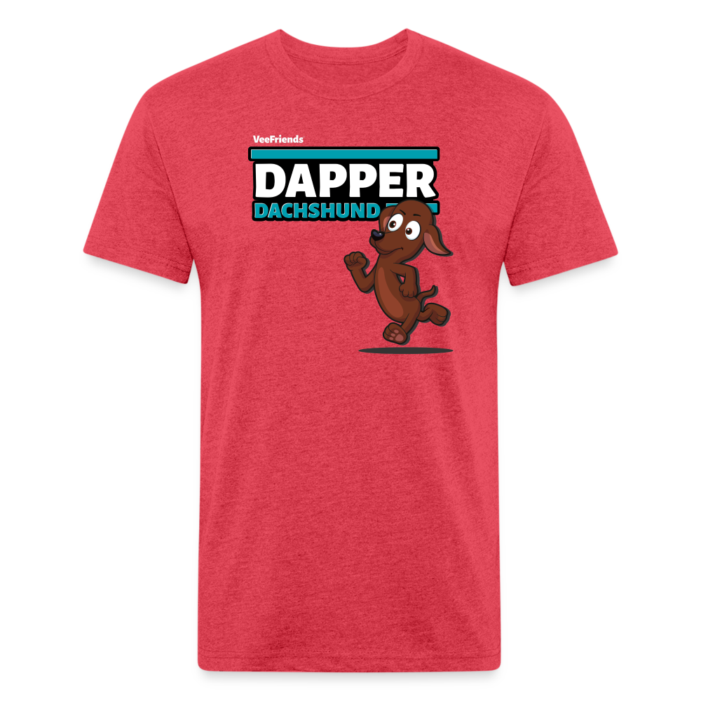 
            
                Load image into Gallery viewer, Dapper Dachshund Character Comfort Adult Tee - heather red
            
        